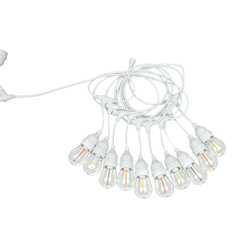 Guirlande lumineuse suspendue S14 E27 spirale RGBY Meteor