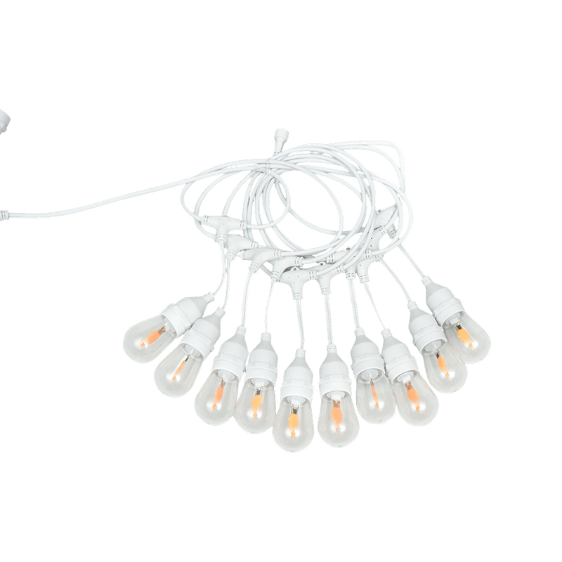 La ficelle blanche chaude en spirale du type E27 pendant S14 allume le modèle de sécurité de basse tension de 3.5V
