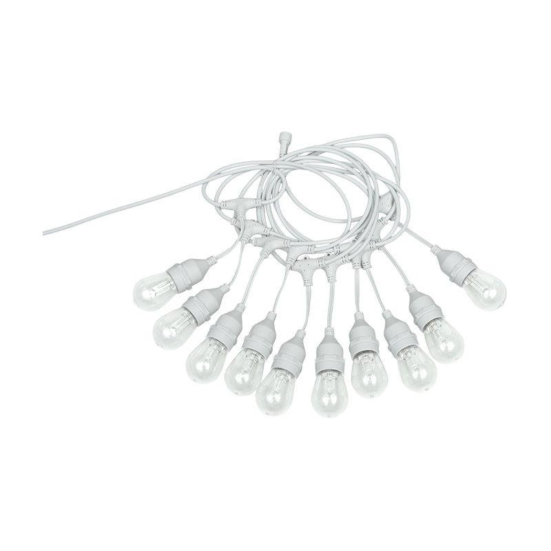 Guirlande lumineuse suspendue blanc chaud RVB S14 contrôlable au niveau des pixels