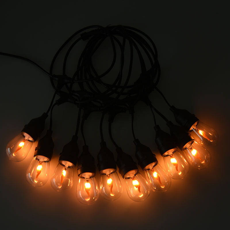 La ficelle blanche chaude en spirale du type E27 pendant S14 allume le modèle de sécurité de basse tension de 3.5V