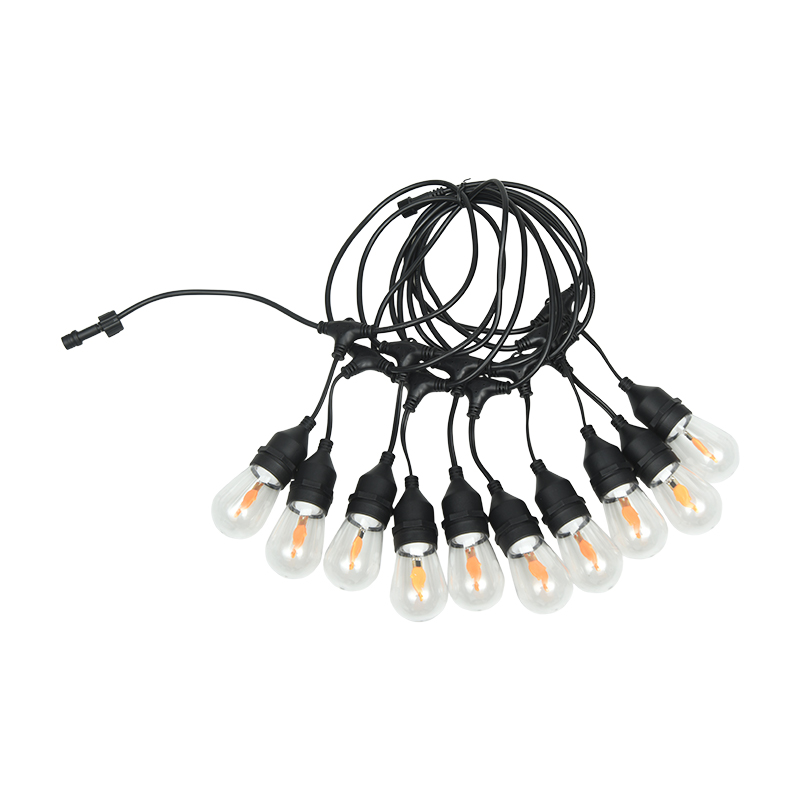 La ficelle blanche chaude en spirale du type E27 pendant S14 allume le modèle de sécurité de basse tension de 3.5V