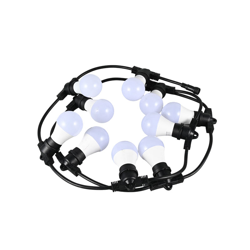 Guirlande lumineuse à économie d'énergie avec télécommande infrarouge E27 spirale RVB