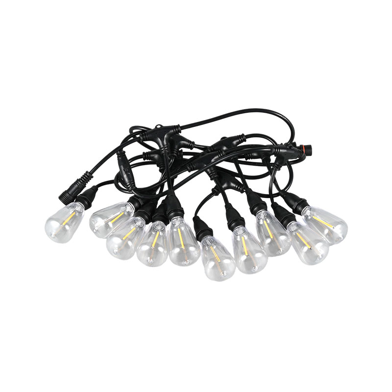 ST38 suspension vintage type E12 culot à vis blanc chaud 1W modèle d'ambiance guirlande lumineuse