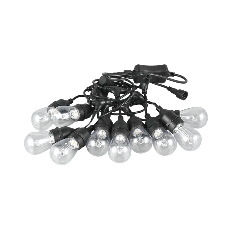 Guirlande lumineuse suspendue blanc chaud RVB S14 contrôlable au niveau des pixels