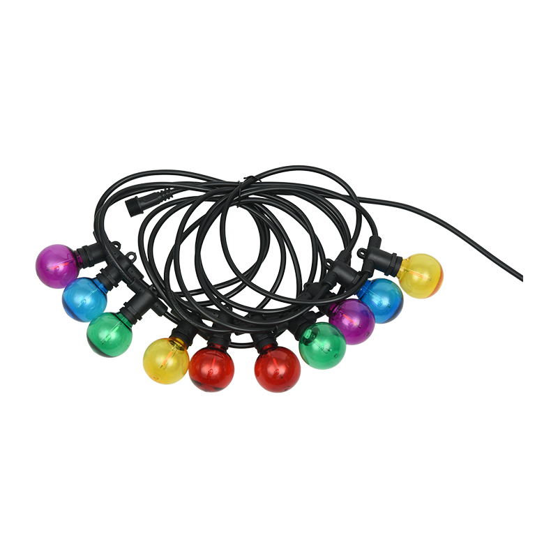 Éclairage décoratif coloré de feston de bouche en spirale de la bulle G40 E12 de boule
