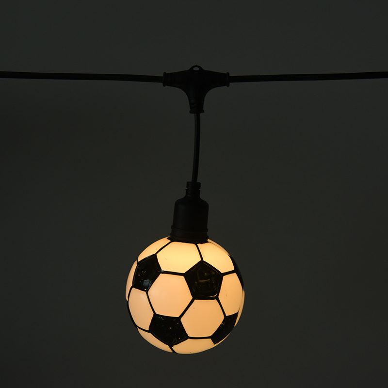 Guirlande lumineuse sur le thème du football (5 mètres, 10 lumières)